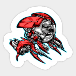 Alien Plane Vector Illustration Sticker